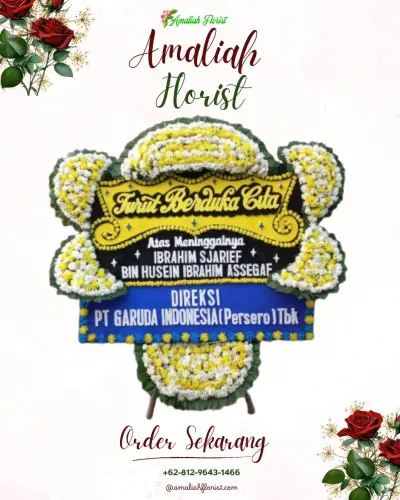 Papan Bunga Duka di Darma